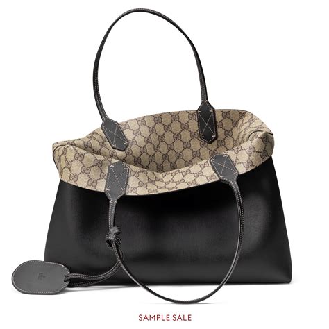 gucci tote black canvas|genuine Gucci bag purse tote.